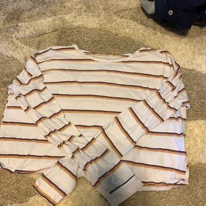 Charlotte Russe cropper long sleeve size M